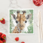 Giraffe Jungle Background Serviette (Beispiel)