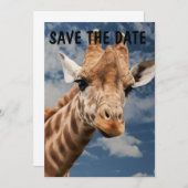 GIRAFFE JUNGLE EINLADUNGEN PERSONALISIEREN (Vorne/Hinten)