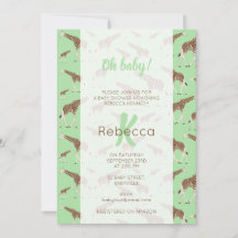 Giraffe Jungle Safari Animal Baby Dusche