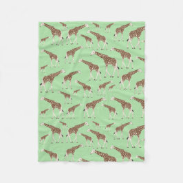 Giraffe Jungle Safari Tier Fleecedecke