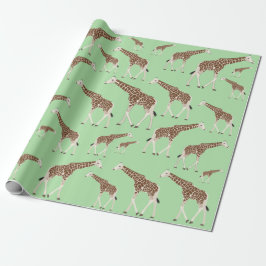 Giraffe Jungle Safari Tier Geschenkpapier
