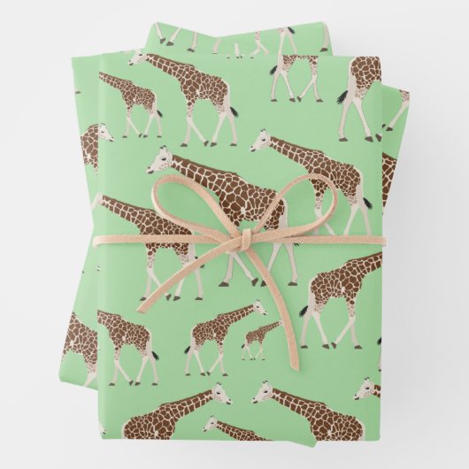 Giraffe Jungle Safari Tier Geschenkpapier Set (Beispiel)