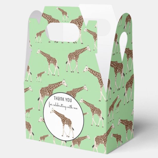 Giraffe Jungle Safari Tier Geschenkschachtel (Geöffnet)