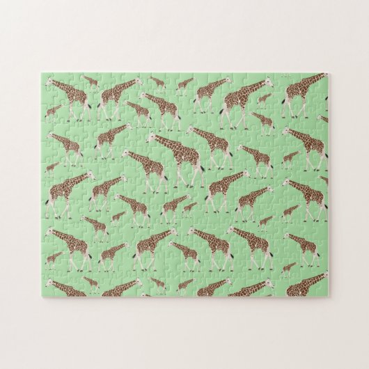 Giraffe Jungle Safari Tier Puzzle (Horizontal)