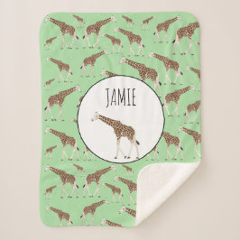 Giraffe Jungle Safari Tier Sherpadecke