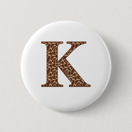 Giraffe K Button (Vorderseite)