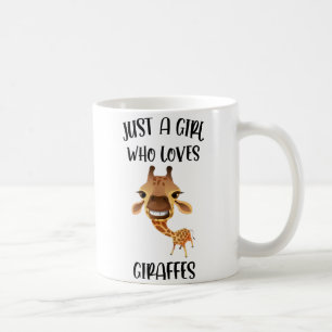 Giraffe-Kaffee-Tasse, Nur ein Mädchen, das Giraffe Kaffeetasse