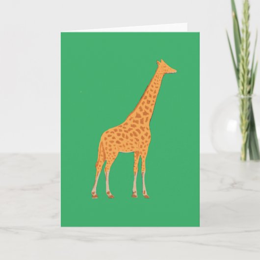 Giraffe Karte (Vorderseite)