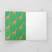 Giraffe Karte (Innenseite)