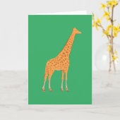 Giraffe Karte (Gelbe Blume)