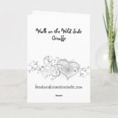 Giraffe Karte (Rückseite)