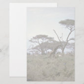 Giraffe, Kenia Briefpapier (Vorne/Hinten)
