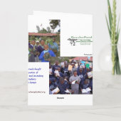 Giraffe, Kenya Safari Karte (Rückseite)