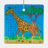 Giraffe - Keramik Keramikornament (Rückseite)