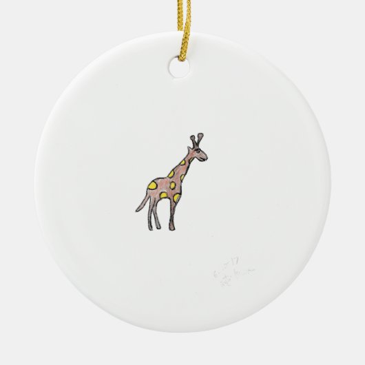 Giraffe Keramik Ornament (Vorne)