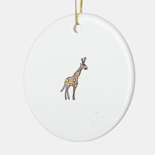 Giraffe Keramik Ornament (Links)