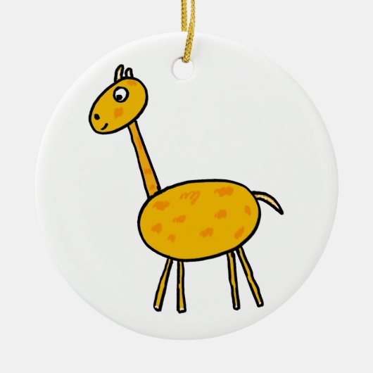 Giraffe Keramik Ornament (Vorne)