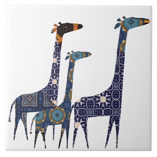 Giraffe Keramik Tile Fliese (Vorderseite)