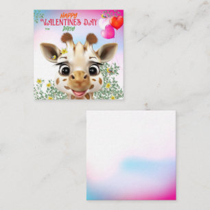 Giraffe Kids Classroom Valentine Cards Mitteilungskarte