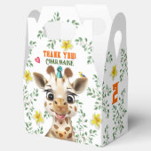 Giraffe Kindergeburtstag Geschenkschachtel (Geöffnet)