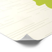 Giraffe Kinderzimmer Print Poster (Ecke)