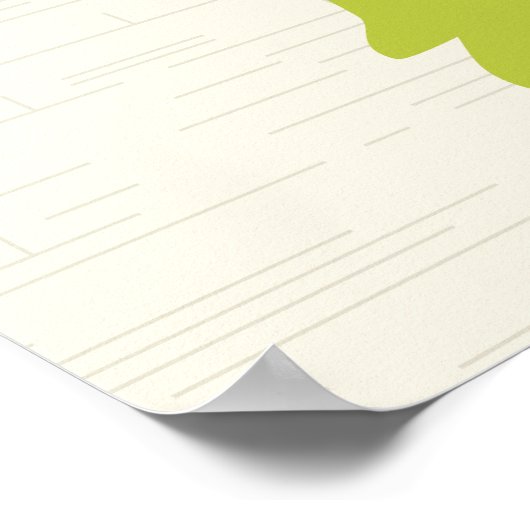 Giraffe Kinderzimmer Print Poster (Ecke)