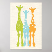 Giraffe Kinderzimmer Print Poster (Vorne)
