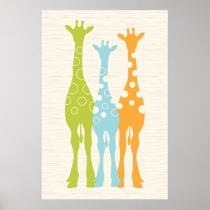 Giraffe Kinderzimmer Print Poster