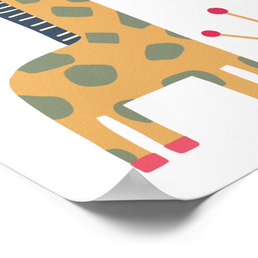 Giraffe Kinderzimmer Room Poster (Ecke)