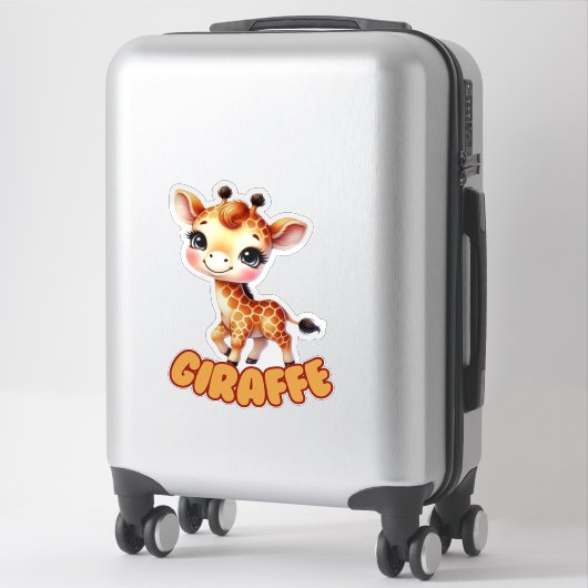 GIRAFFE - KINDERZIMMER STICKER (Koffer)