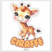 GIRAFFE - KINDERZIMMER STICKER (Blatt)