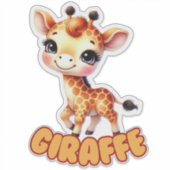 GIRAFFE - KINDERZIMMER STICKER (Vorderseite)