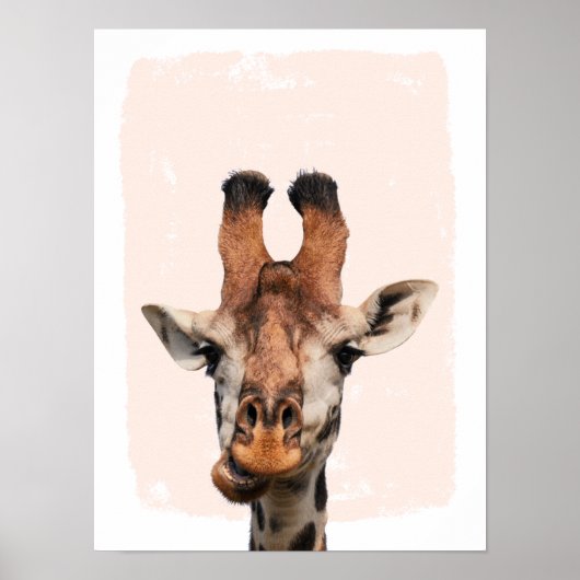 Giraffe Kinderzimmer-Wandkunst Poster (Vorne)