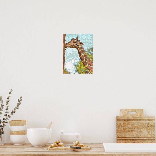 Giraffe Kiss Poster (Küche)