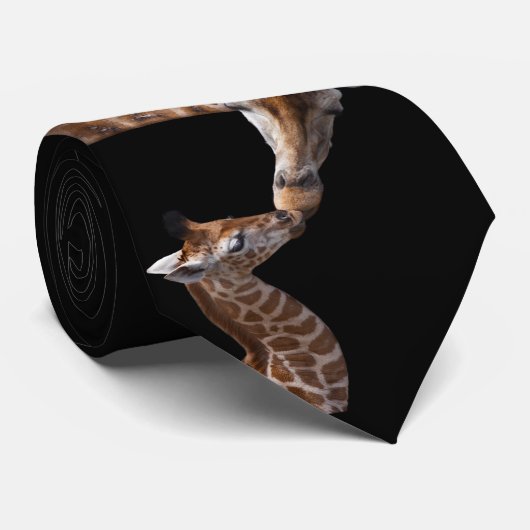 Giraffe Kisses Krawatte doppelt (Gerollt)