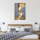 Giraffe Kissing Baby Giraffe Leinwanddruck (Insitu (Schlafzimmer))