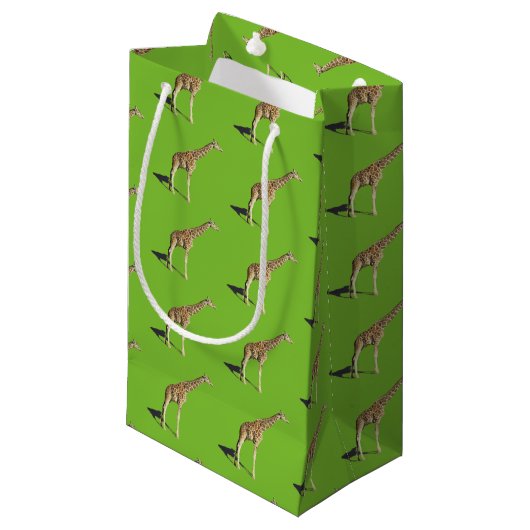Giraffe Kleine Geschenktüte (Vorderseite Schrägansicht)
