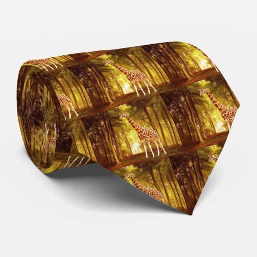 Giraffe Krawatte (Gerollt)