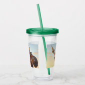 Giraffe-Krieger Acryltrinkbecher (Links)