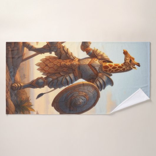 Giraffe-Krieger Badehandtuch (Badehandtuch)