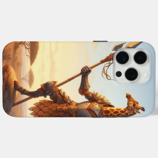 Giraffe-Krieger Case-Mate iPhone Hülle (Rückseite (Horizontal))