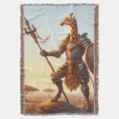 Giraffe-Krieger Decke (Vorderseite Vertikal)