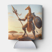 Giraffe-Krieger Dosenkühler (Rückseite)