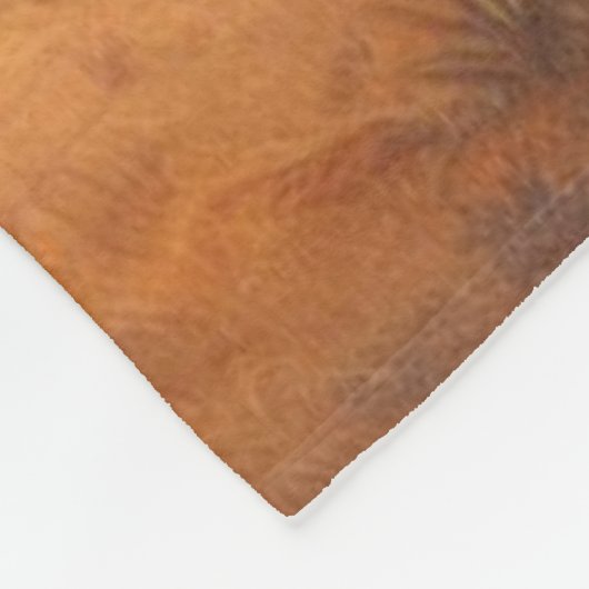 Giraffe-Krieger Fleecedecke (Ecke)