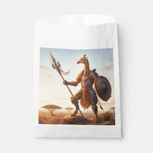 Giraffe-Krieger Geschenktütchen (Vorderseite)