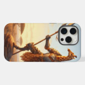 Giraffe-Krieger iPhone Hülle (Rückseite (Horizontal))