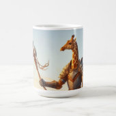 Giraffe-Krieger Kaffeetasse (Mittel)