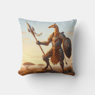 Giraffe-Krieger Kissen