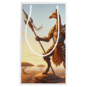 Giraffe-Krieger Kleine Geschenktüte (Vorderseite)