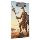 Giraffe-Krieger Klemmbrett (Rechts)
